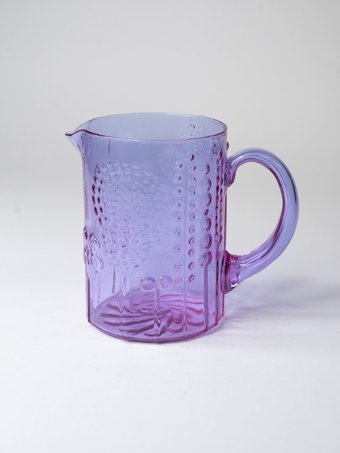 Nuutajärvi 'Flora' Pitcher in Neodymium Glass - Oiva Toikka - Finland, 1960s