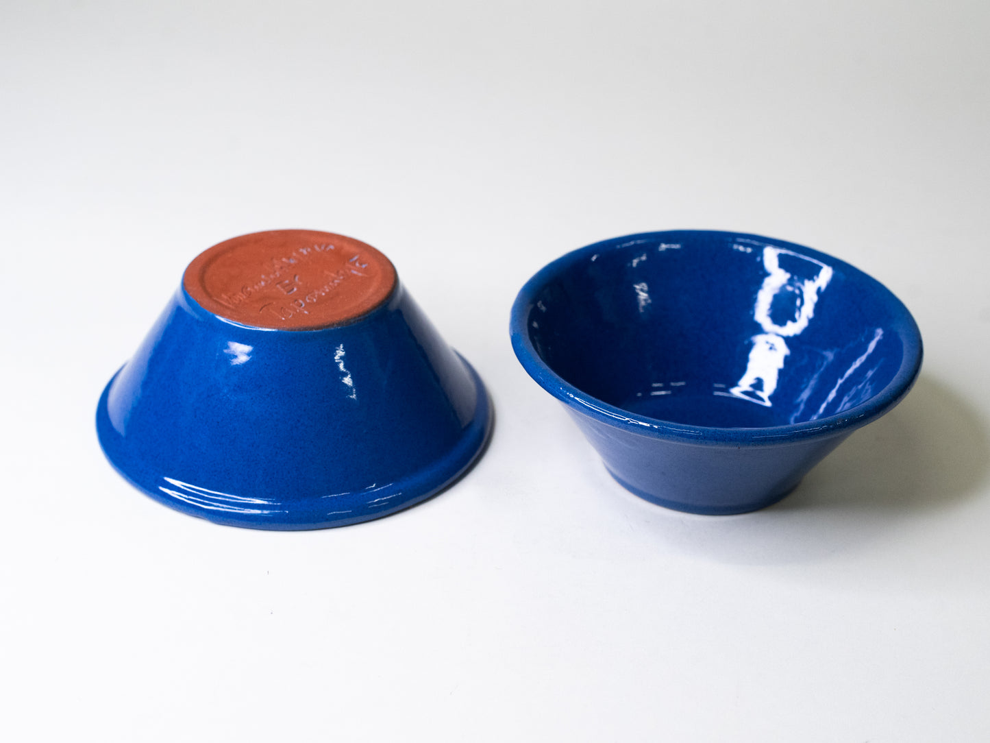 Pair of Cobalt Blue Ceramic Bowls by Erkki Stenius, Finland