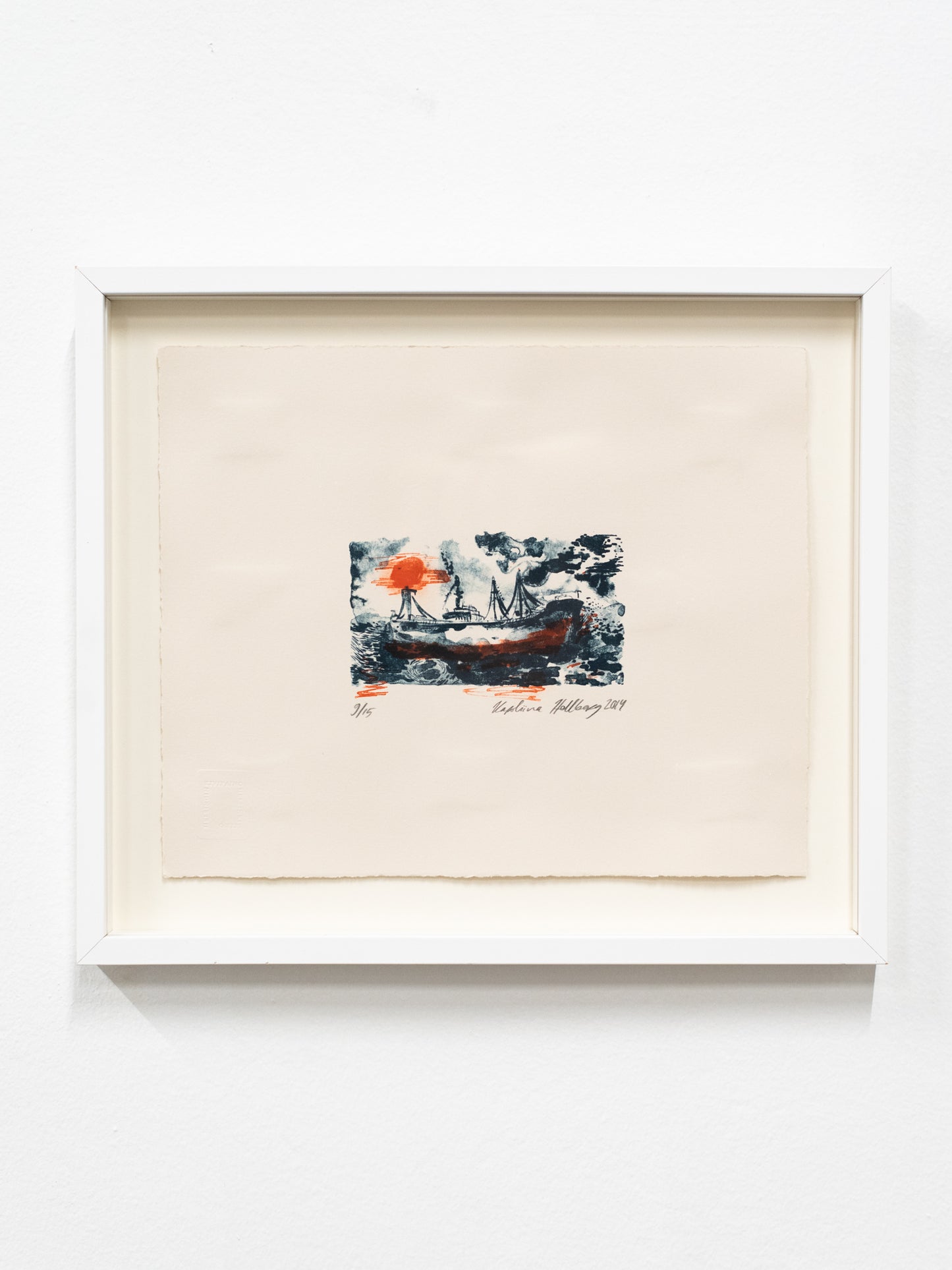Limited Edition Woodcut Print by Karoliina Hellberg (2014)