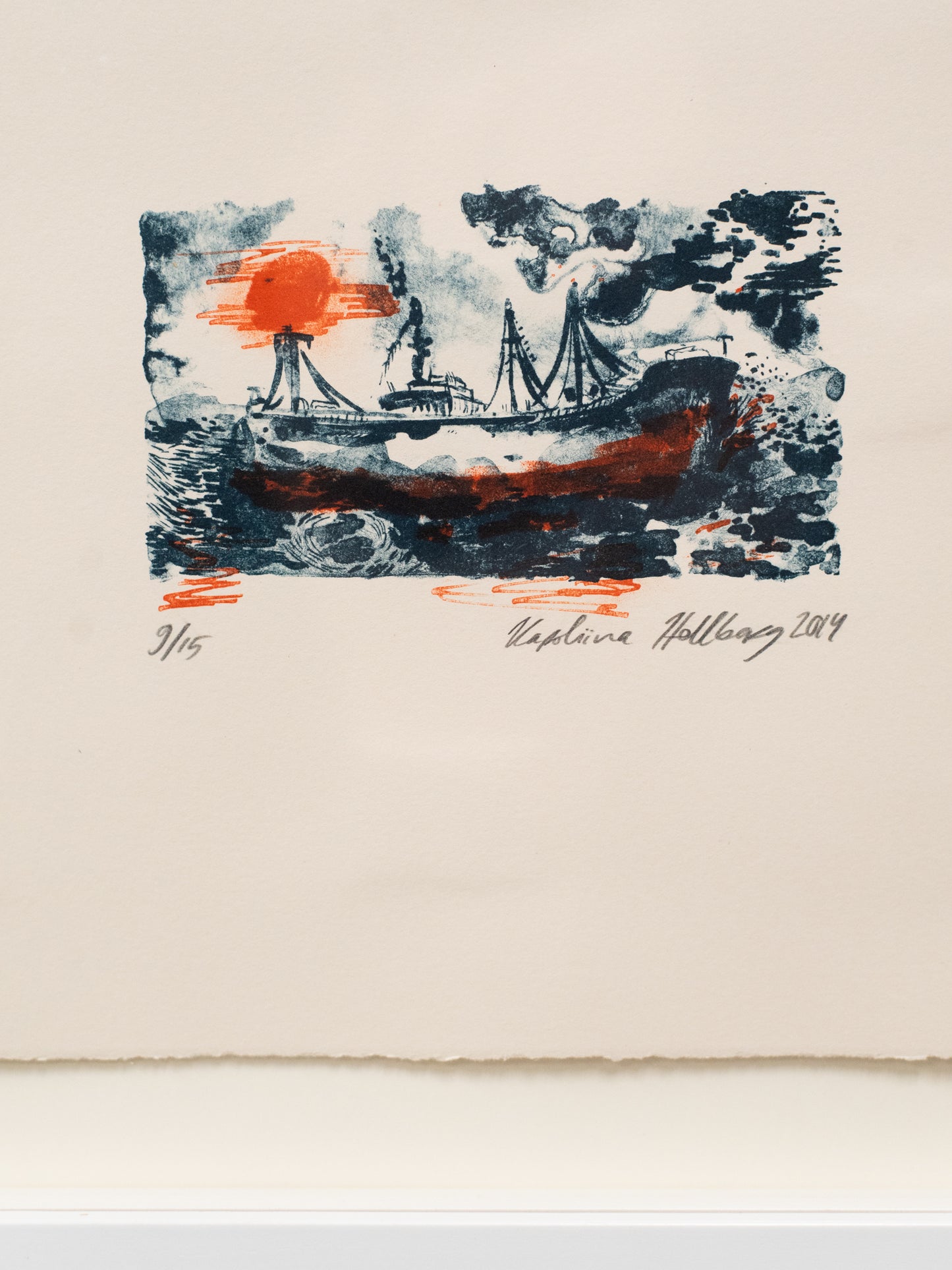 Limited Edition Woodcut Print by Karoliina Hellberg (2014)
