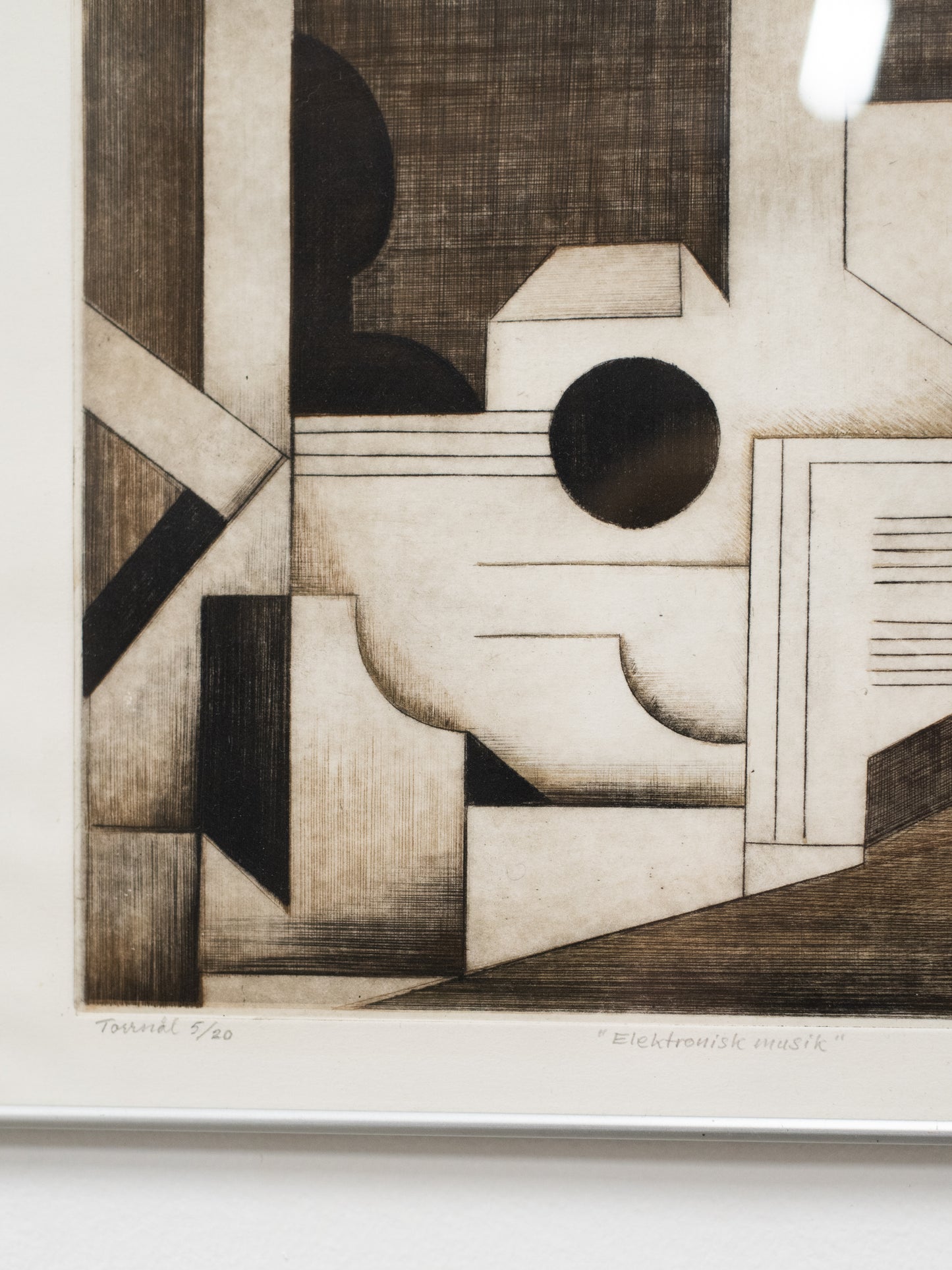 Limited Edition Etching 'Elektronisk musik' by Georg Nilsson (1982)
