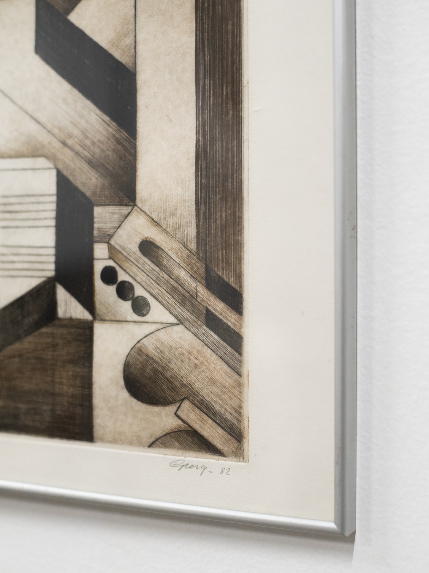 Limited Edition Etching 'Elektronisk musik' by Georg Nilsson (1982)