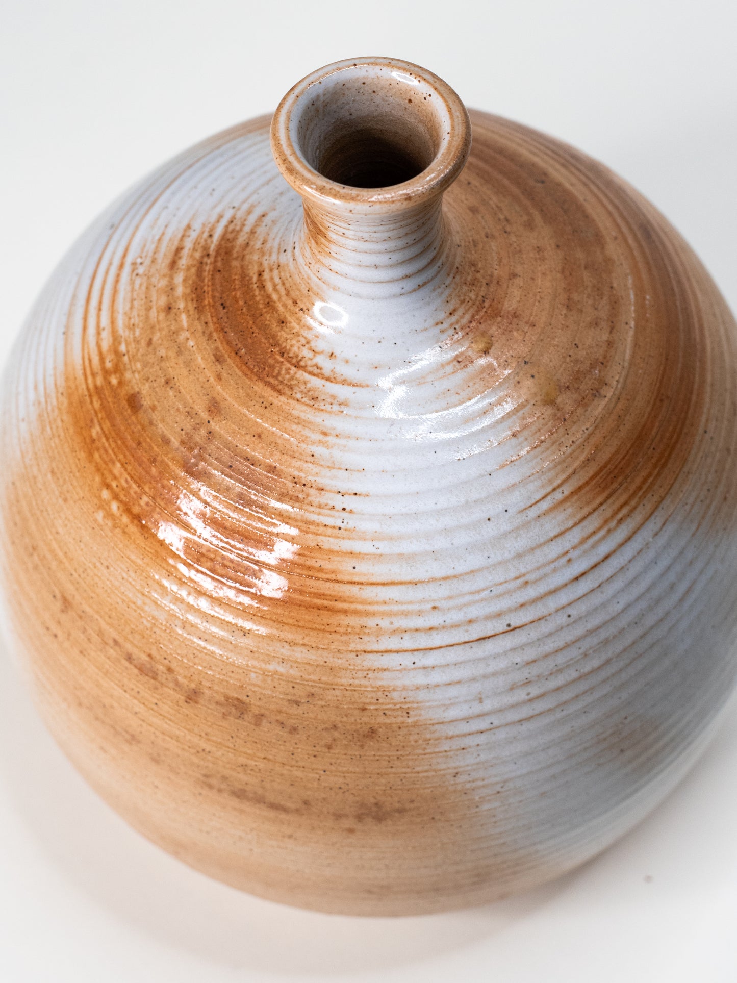 Vintage Stoneware Bottle Vase by Grès du Marais, France