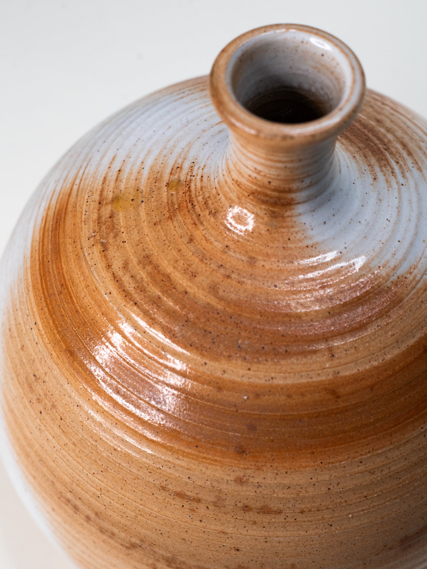 Vintage Stoneware Bottle Vase by Grès du Marais, France