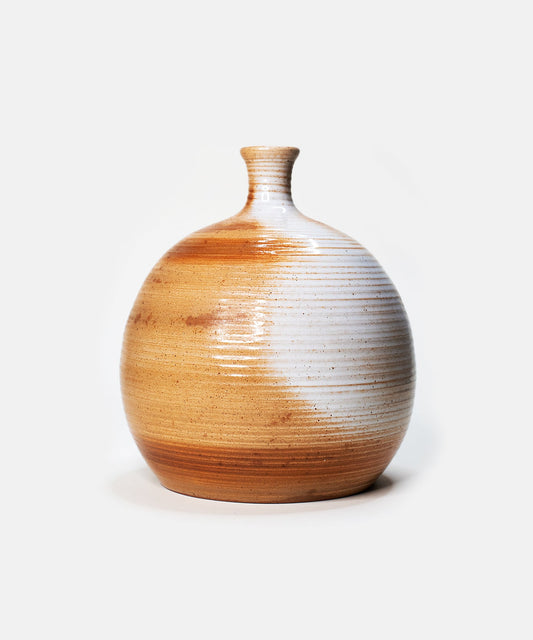 Vintage Stoneware Bottle Vase by Grès du Marais, France