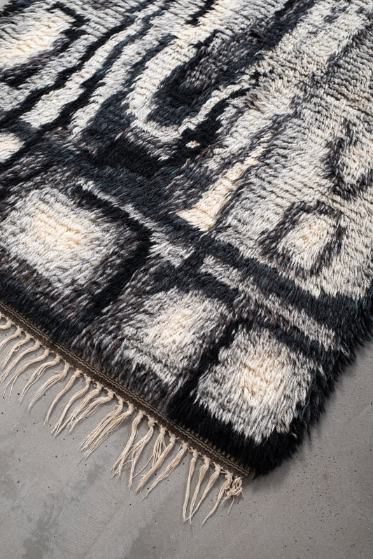 ‘Labyrint’ Rya Rug by Ingrid Sterling for Marks Rya - Sweden 1969
