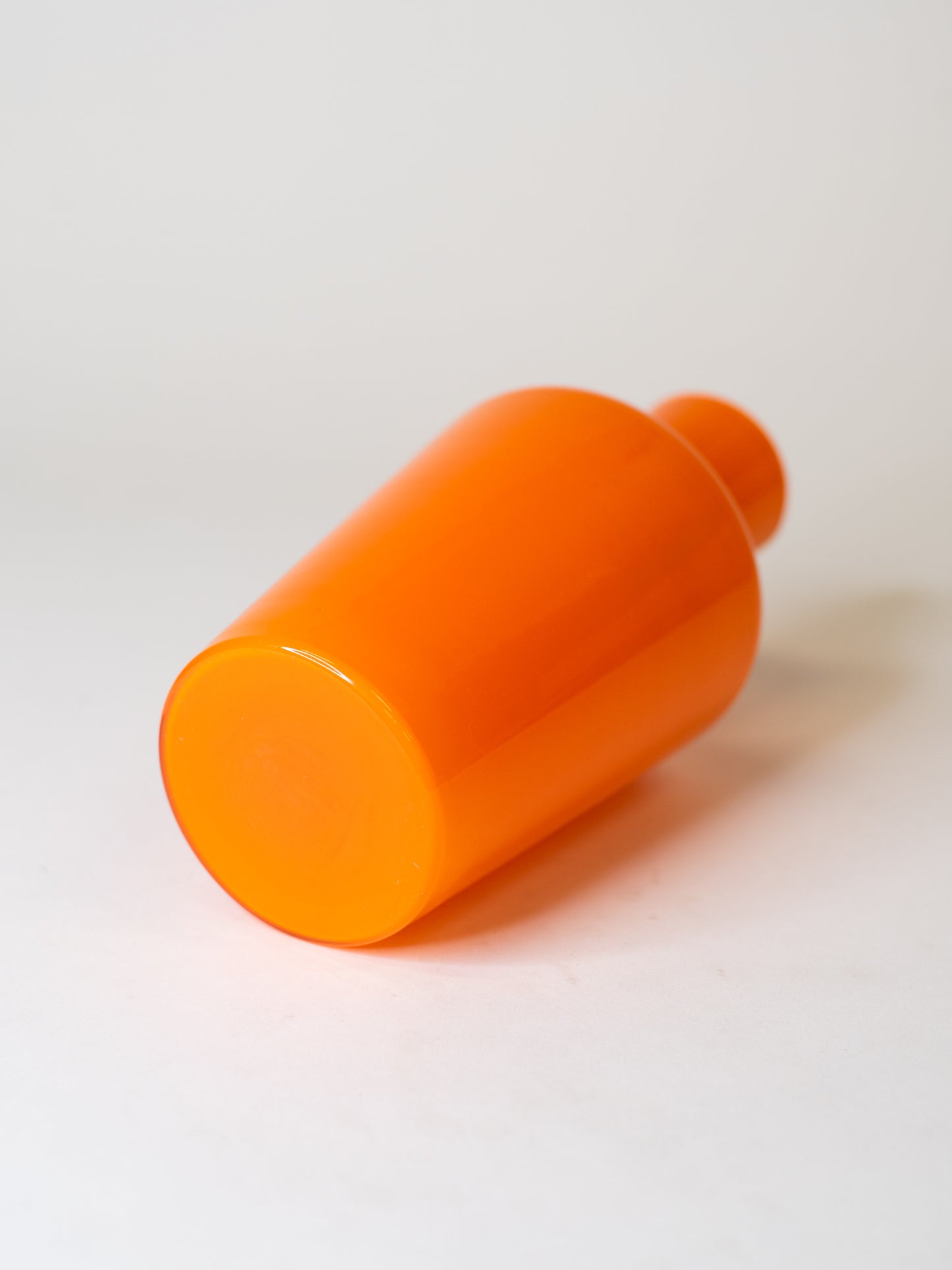 Bright Orange Cased Glass Vase – Sweden, 1960's