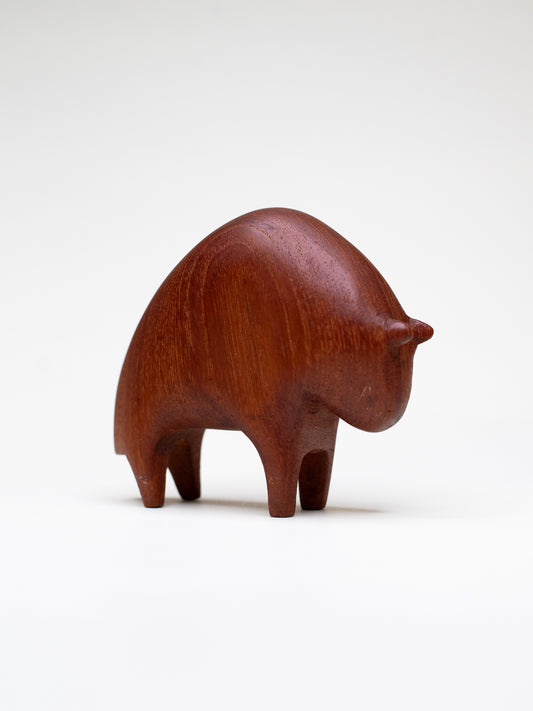 Scandinavian Vintage Teak Figurine, 1960's