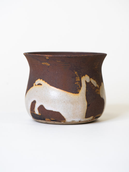 Signed Studio Pot in Volcanic Glaze – Finland, 1970's