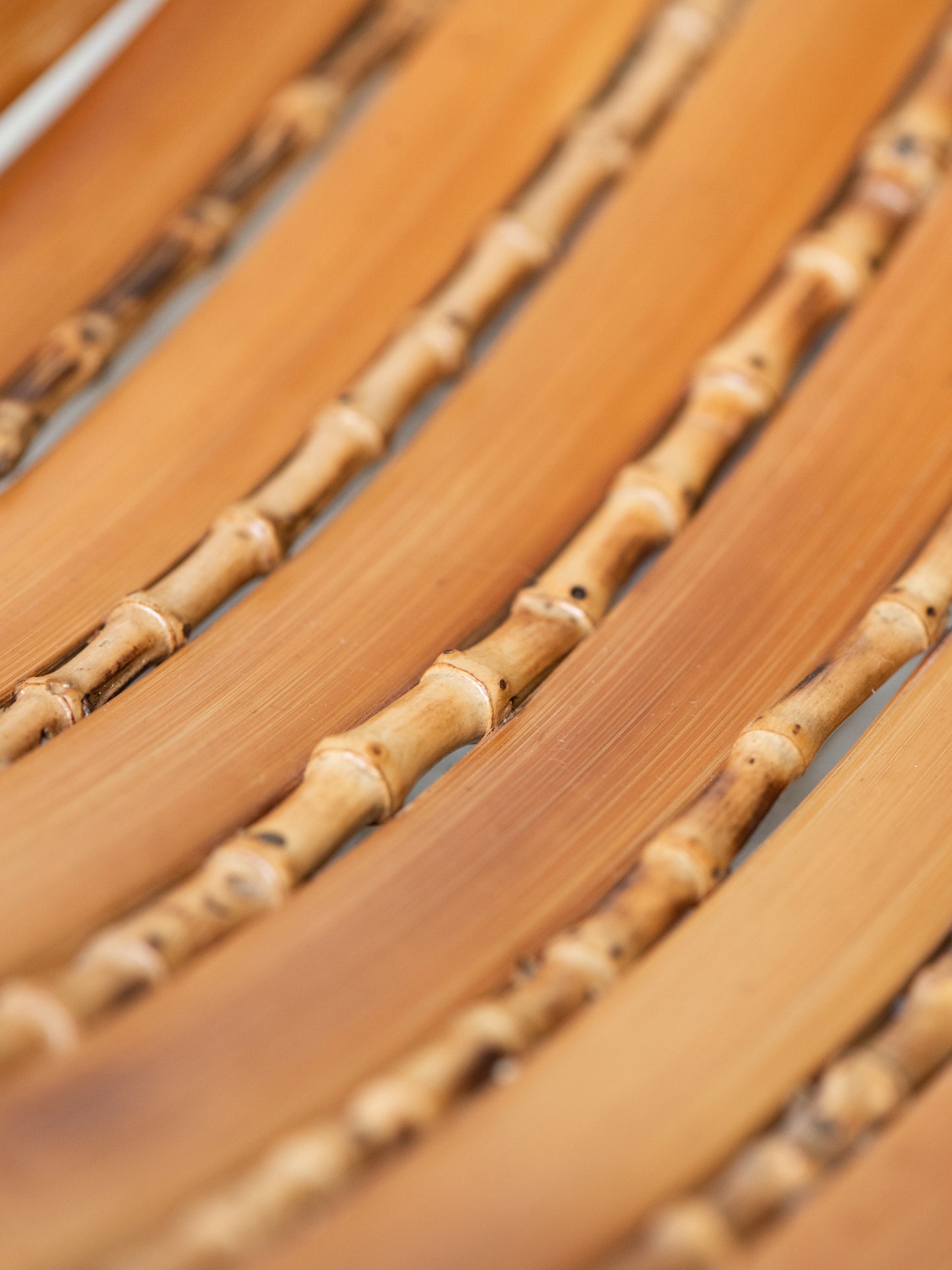 Vintage 1960's–70's Bamboo & Rattan Serving Tray