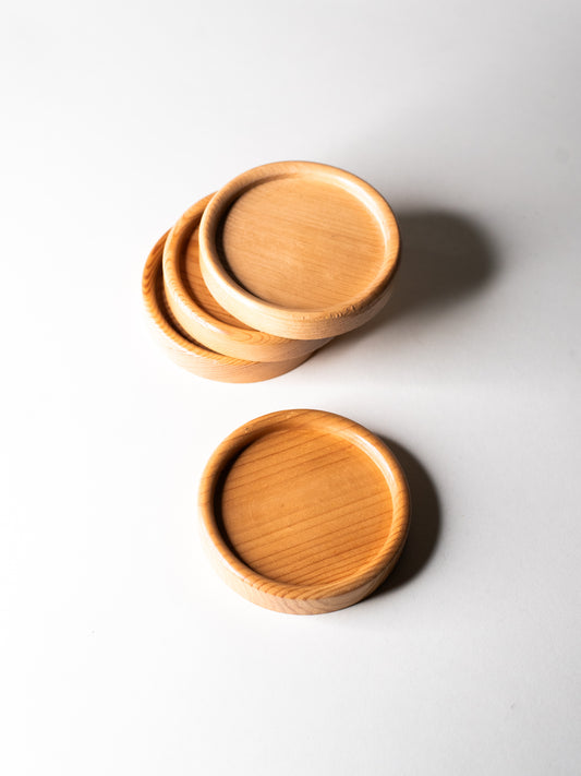 Vintage Aarikka Coasters - Finland, 1970s - Set of 4