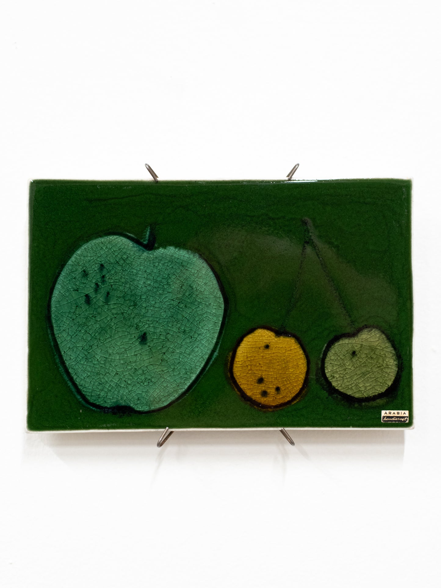 Fruit Motif Ceramic Art Tile by Gunvor Olin for Arabia - Finland, 1960s