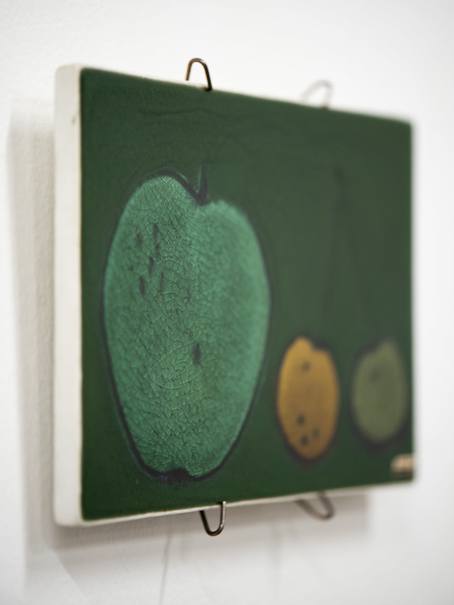 Fruit Motif Ceramic Art Tile by Gunvor Olin for Arabia - Finland, 1960s