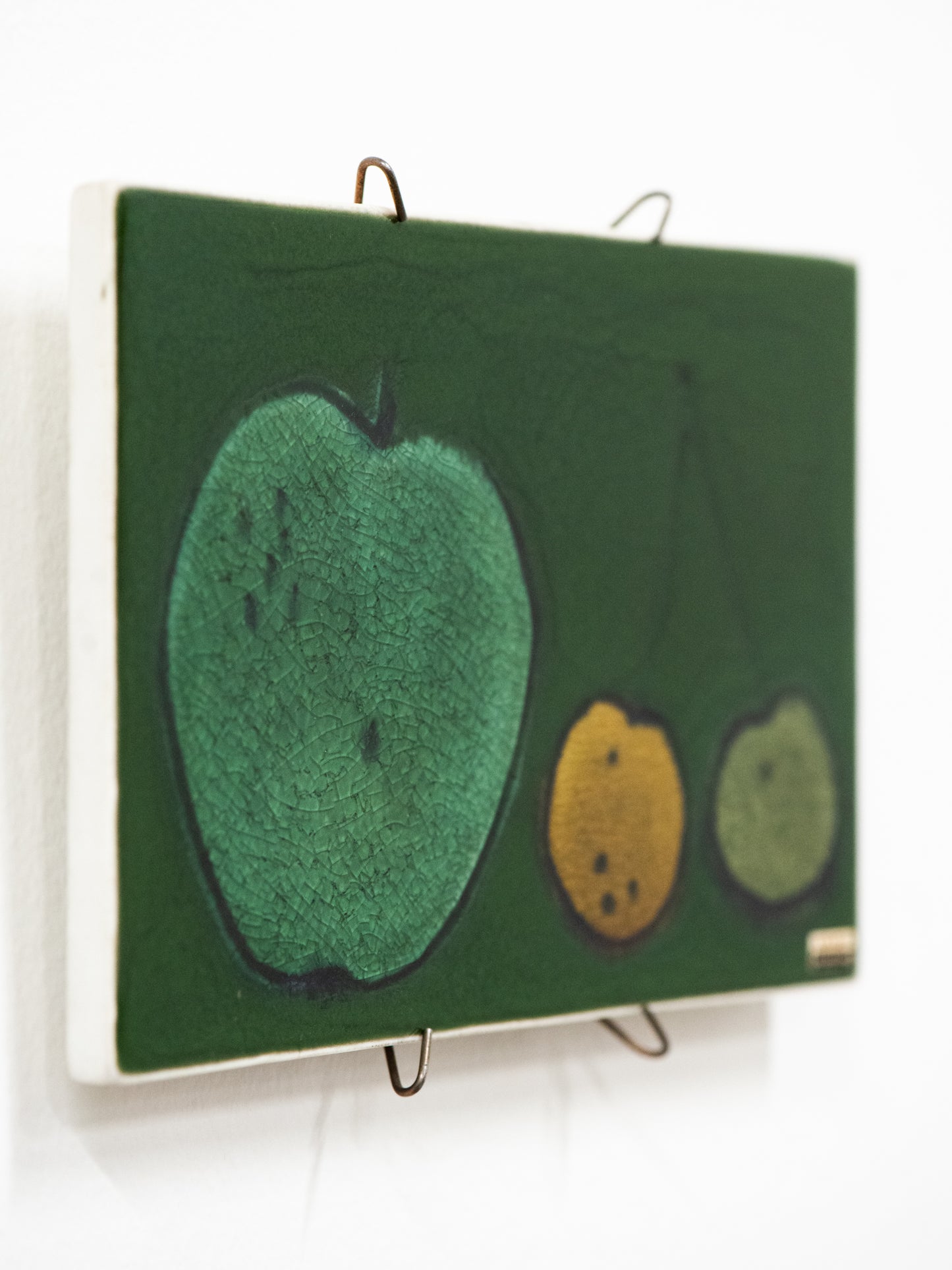 Fruit Motif Ceramic Art Tile by Gunvor Olin for Arabia - Finland, 1960s