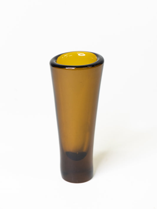 Iittala ‘Löytö’ Amber Glass Vase - Finland, 1950s