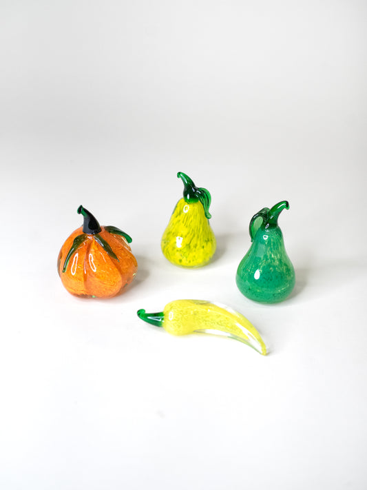 Murano Glass Fruits - Italy, Mid-Century - Set of Four