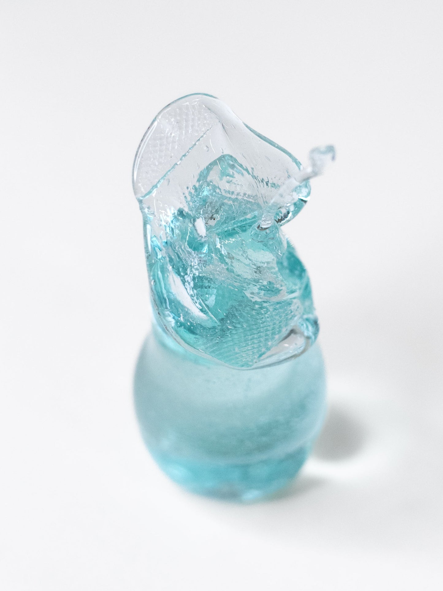 Pale Aqua Blue Glass Fruit - Europe, Mid-Century