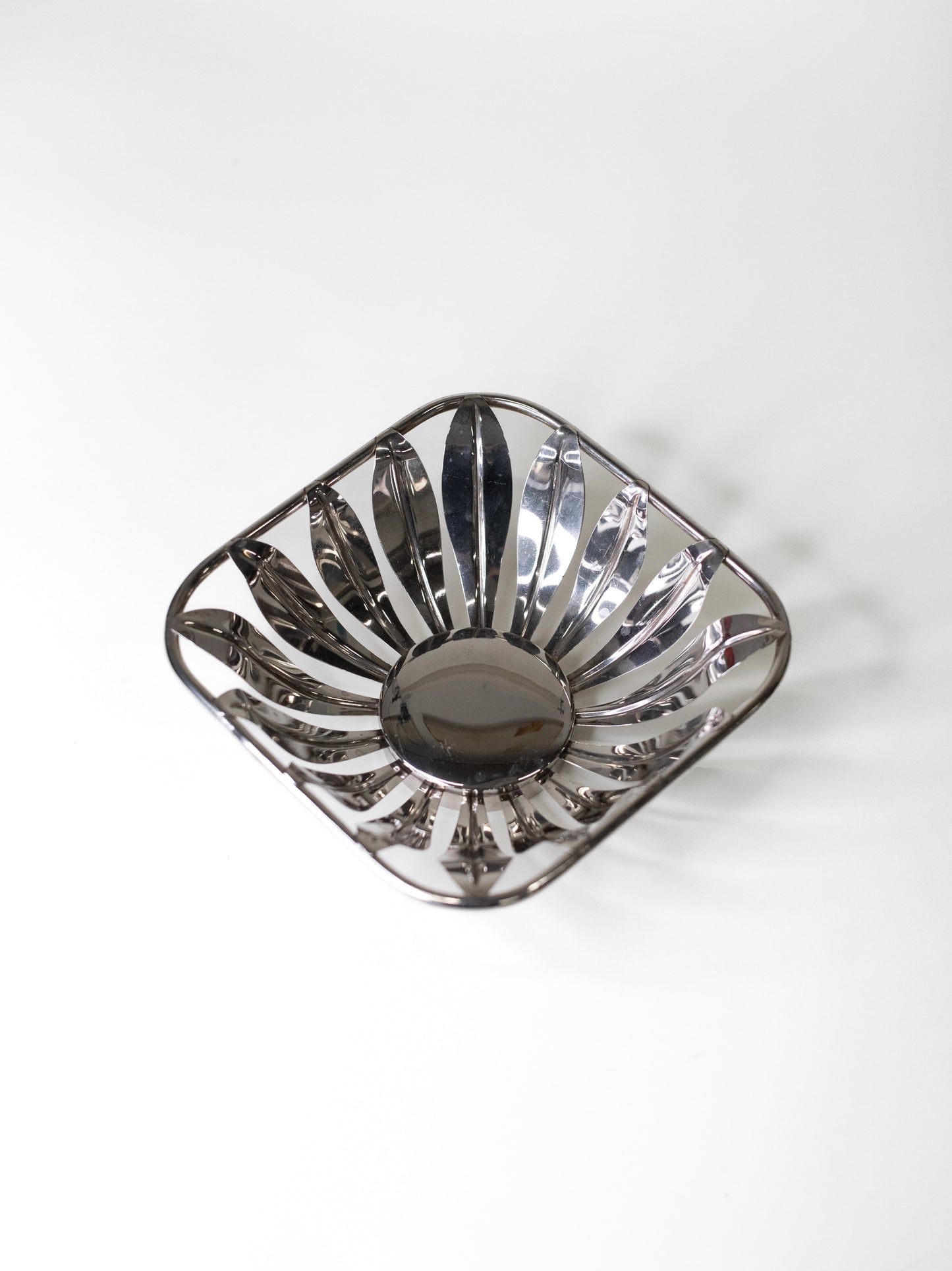 Mid-Century Chrome Fruit Bowl
