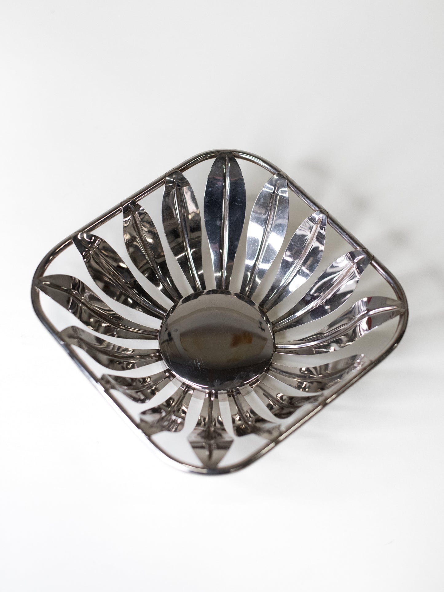 Mid-Century Chrome Fruit Bowl