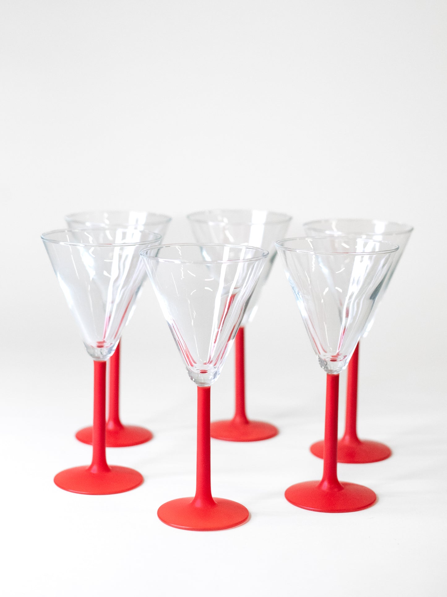 Postmodern Martini Glasses by Leonardo, 1980s - Set of 6
