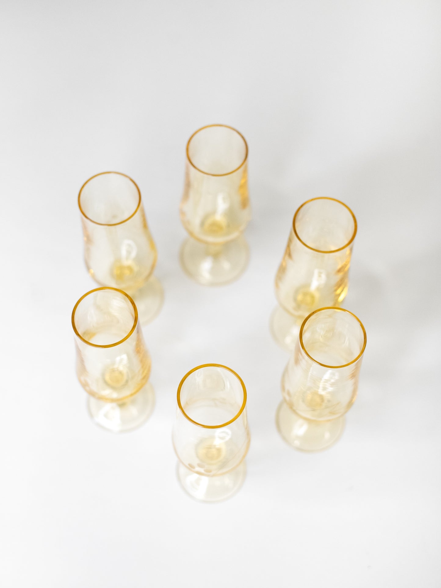 Vintage Murano Champagne Glasses - Italy 1960s - Set of Six