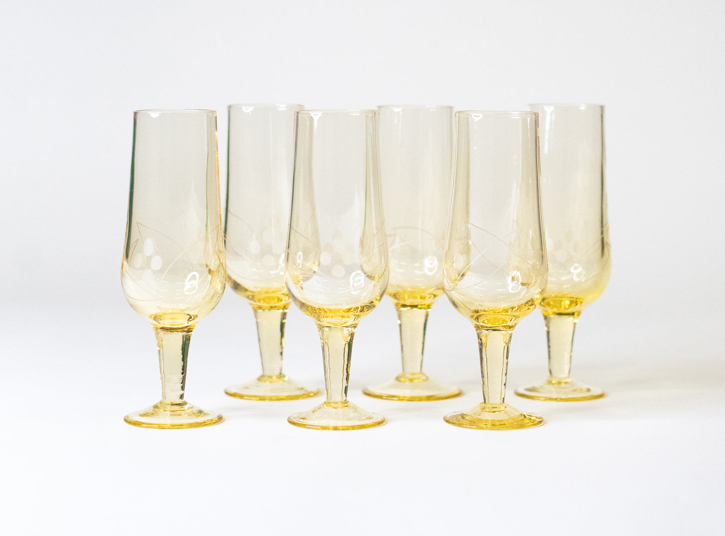 Vintage Murano Champagne Glasses - Italy 1960s - Set of Six