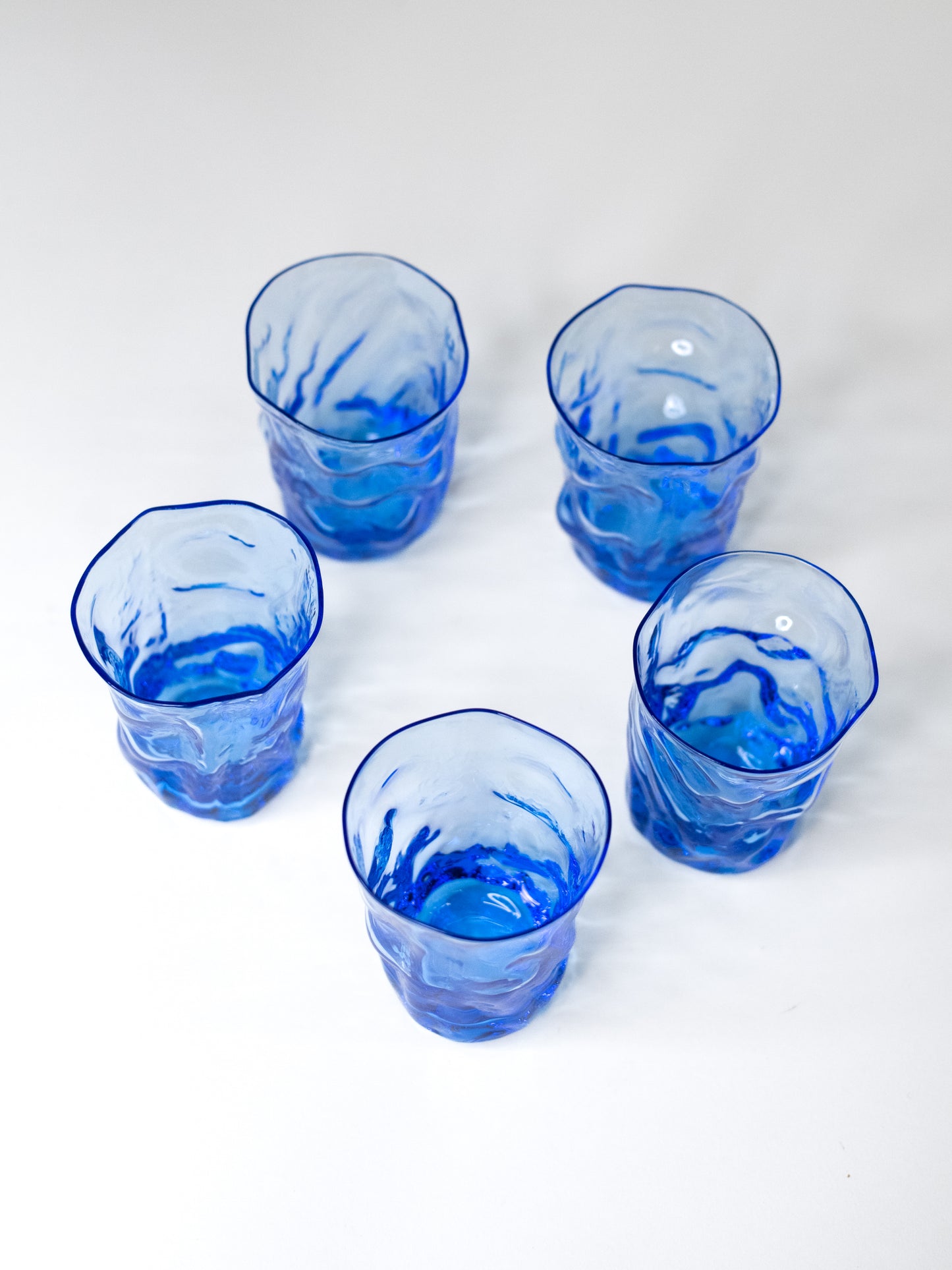 Humppila ‘Fantasia’ Glasses by Henrik Koivula - Finland, 1970s - Set of 5