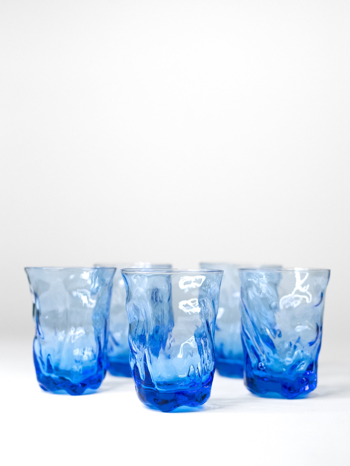 Humppila ‘Fantasia’ Glasses by Henrik Koivula - Finland, 1970s - Set of 5