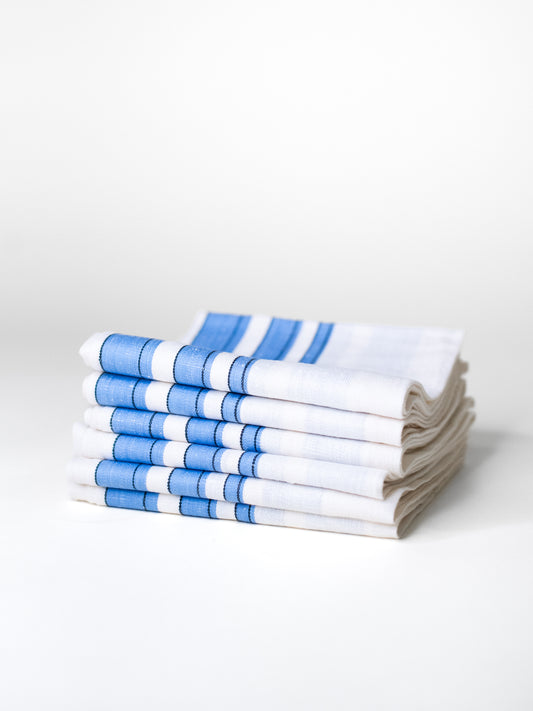Vintage Kitchen Towels - Mid-Century Linen - Set of 6