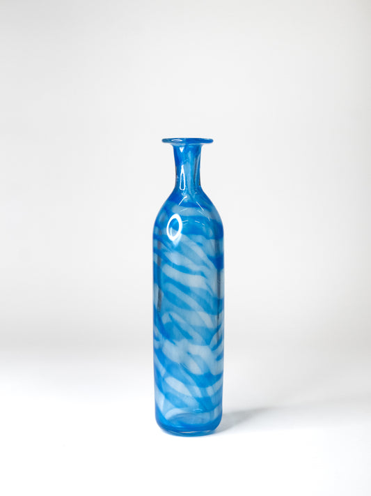 Art Glass Bottle by Jussis Riihimäki - Riihimäen Lasi, 1980s