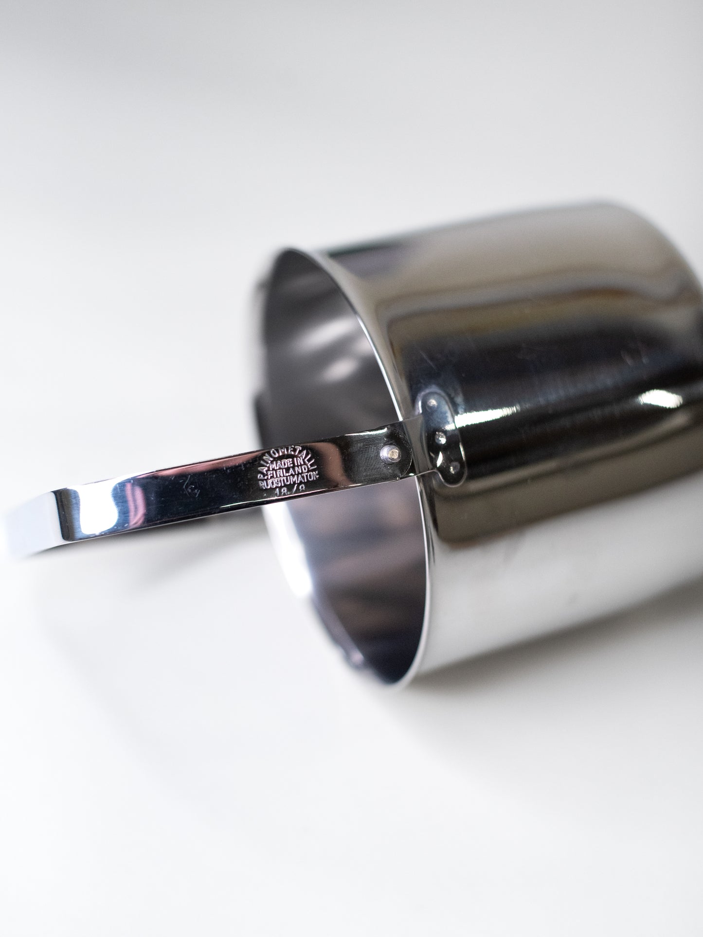 Vintage Stainless Steel Ice Bucket with Tongs - Finland, 1970s