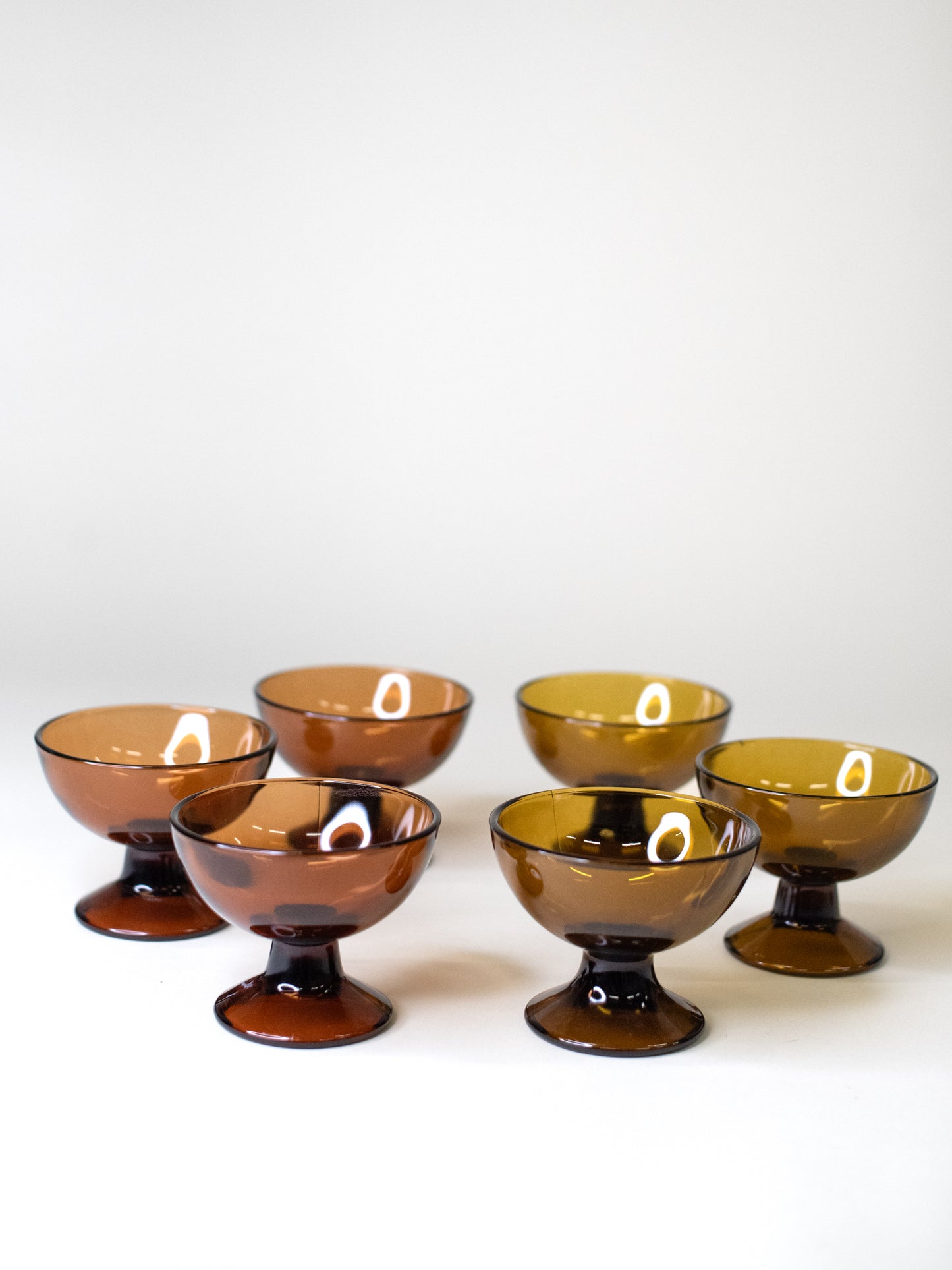 Vintage Dessert Bowls by Saara Hopea for Nuutajärvi, 1956 - Set of Six