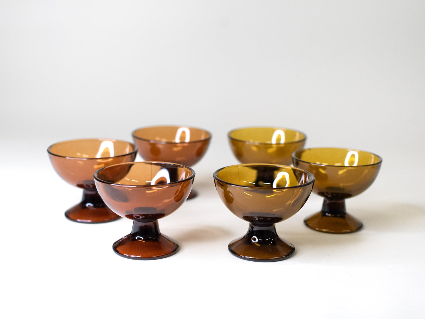 Vintage Dessert Bowls by Saara Hopea for Nuutajärvi, 1956 - Set of Six