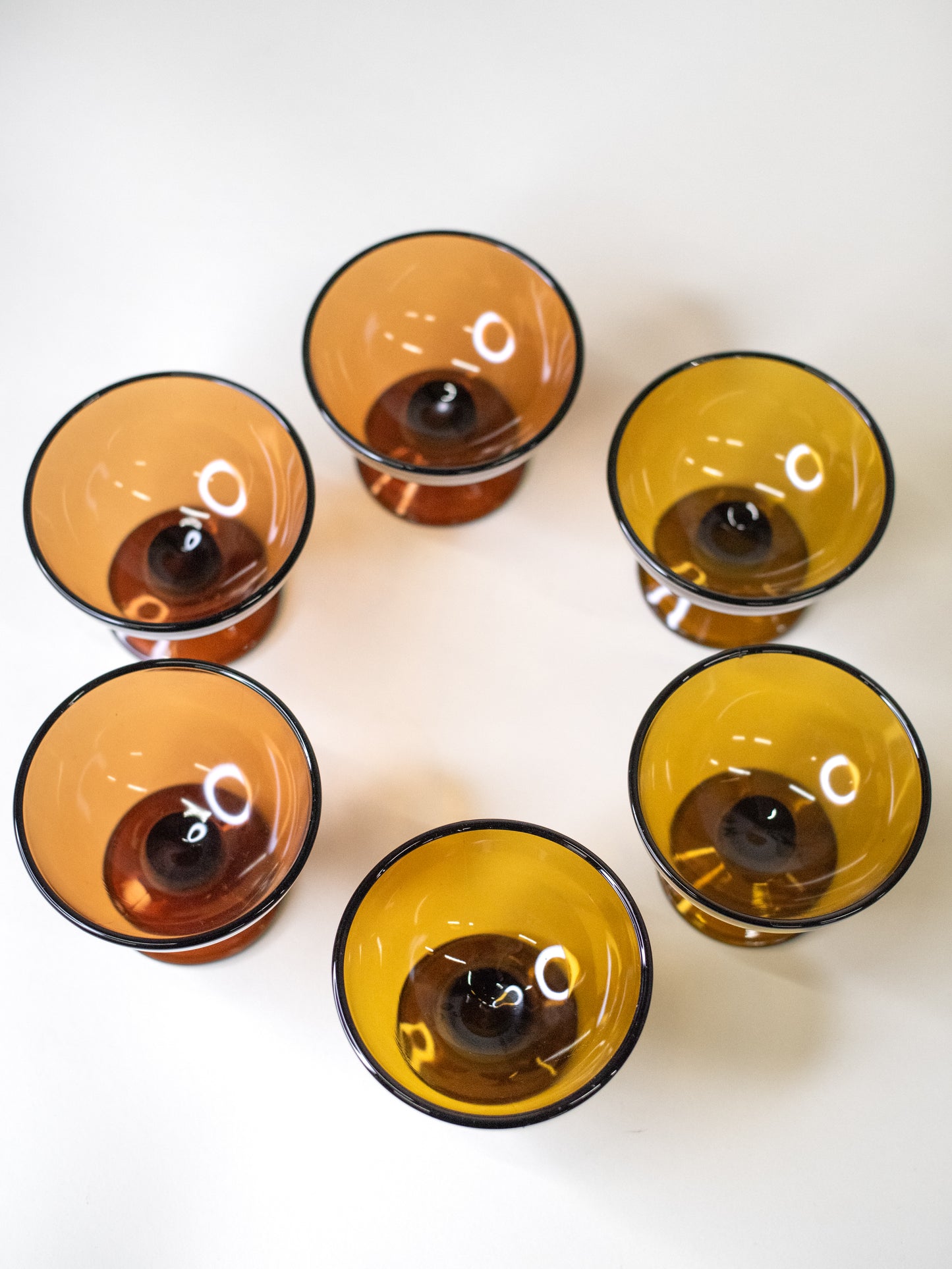 Vintage Dessert Bowls by Saara Hopea for Nuutajärvi, 1956 - Set of Six