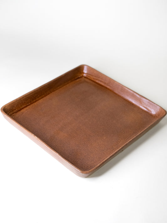 Large Handmade Ceramic Tray - Nordic, Mid-Century