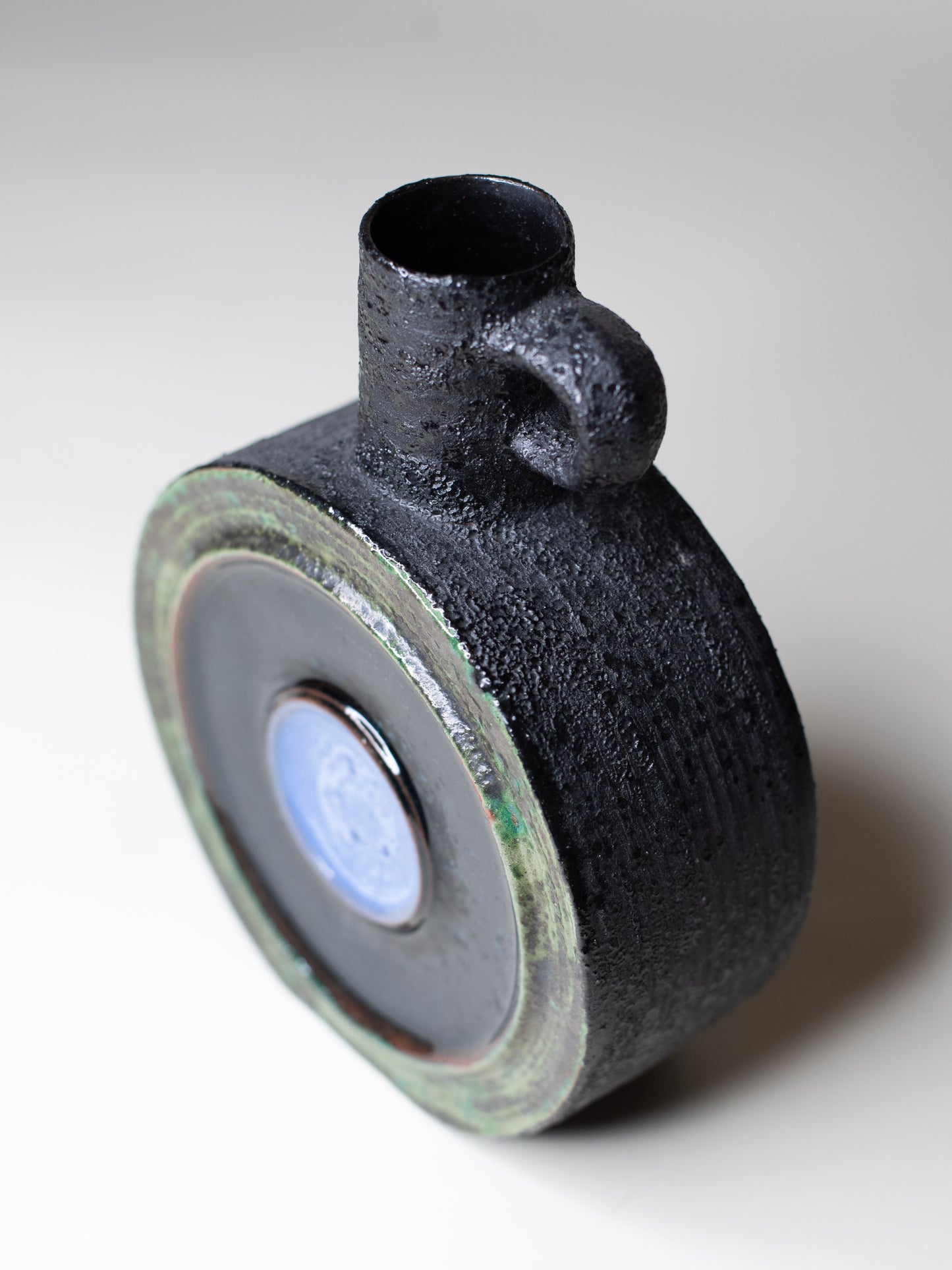Kupittaan Savi Ceramic Bottle by Okki Laine - Finland, 1960s