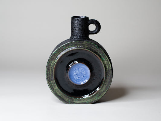 Kupittaan Savi Ceramic Bottle by Okki Laine - Finland, 1960s