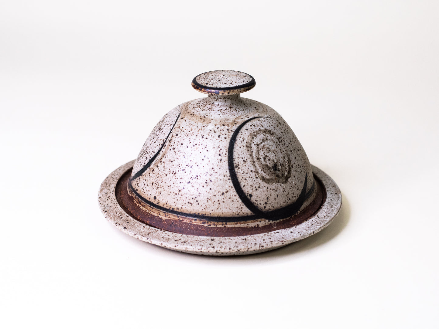 Mid-Century Scandinavian Ceramic Covered Dish