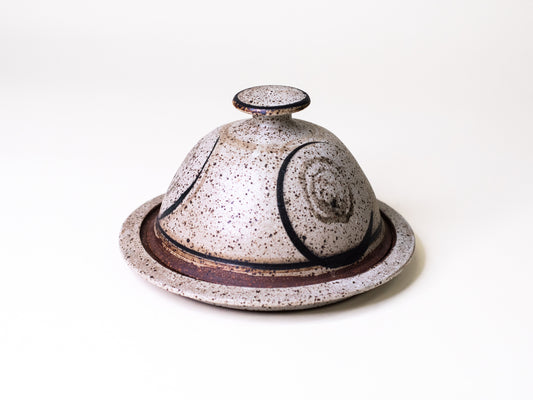 Mid-Century Scandinavian Ceramic Covered Dish