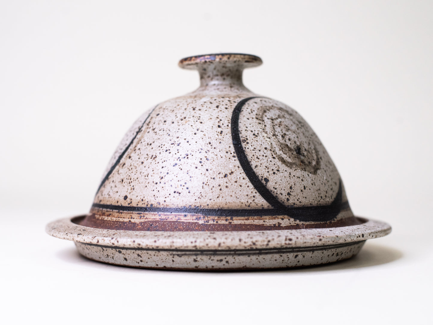 Mid-Century Scandinavian Ceramic Covered Dish