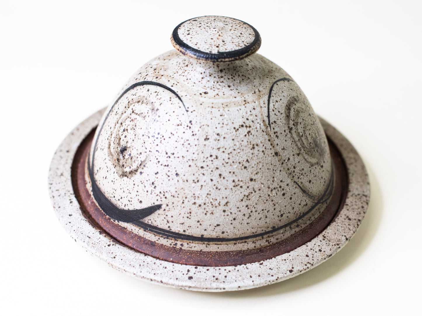 Mid-Century Scandinavian Ceramic Covered Dish