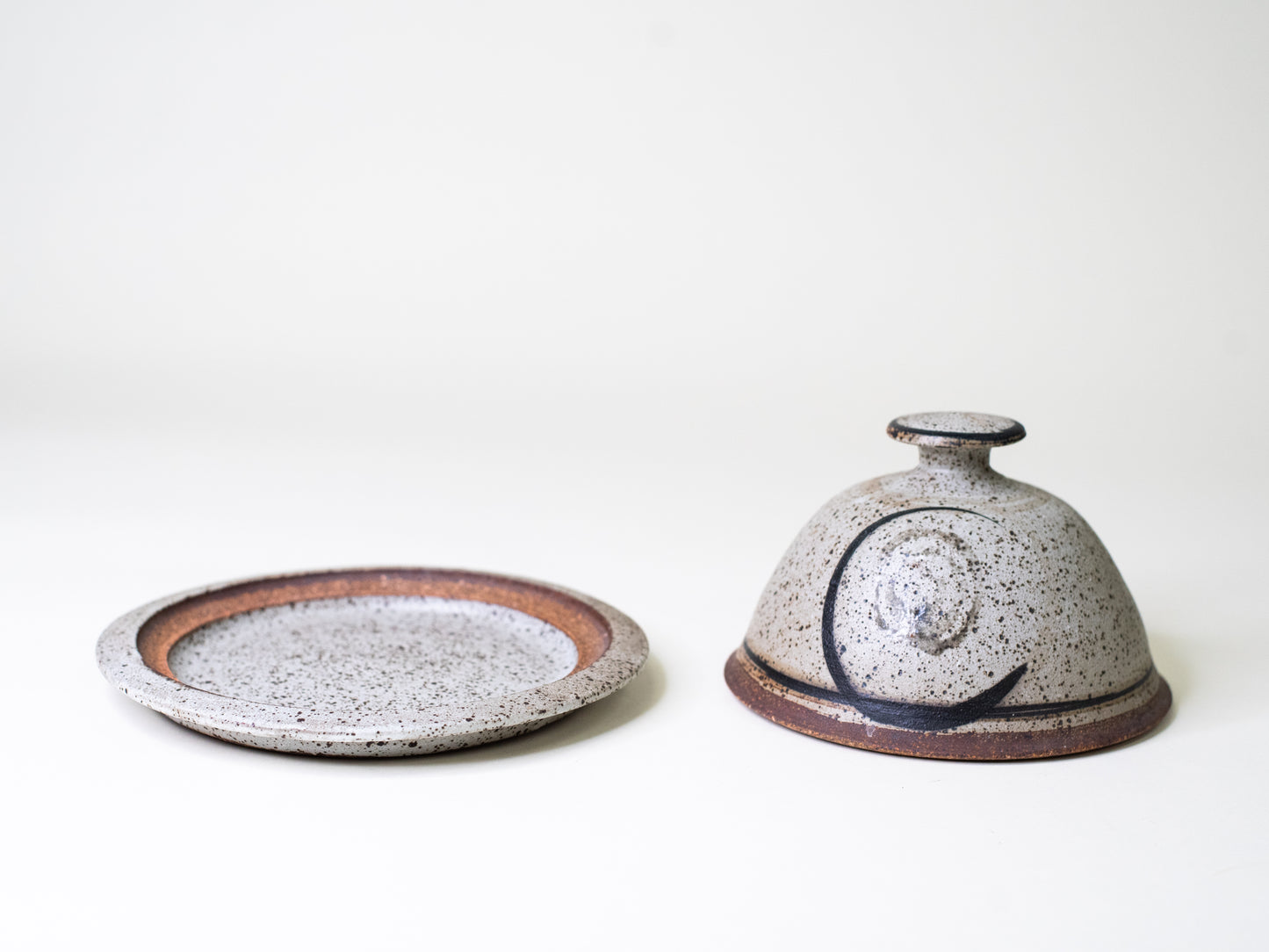 Mid-Century Scandinavian Ceramic Covered Dish