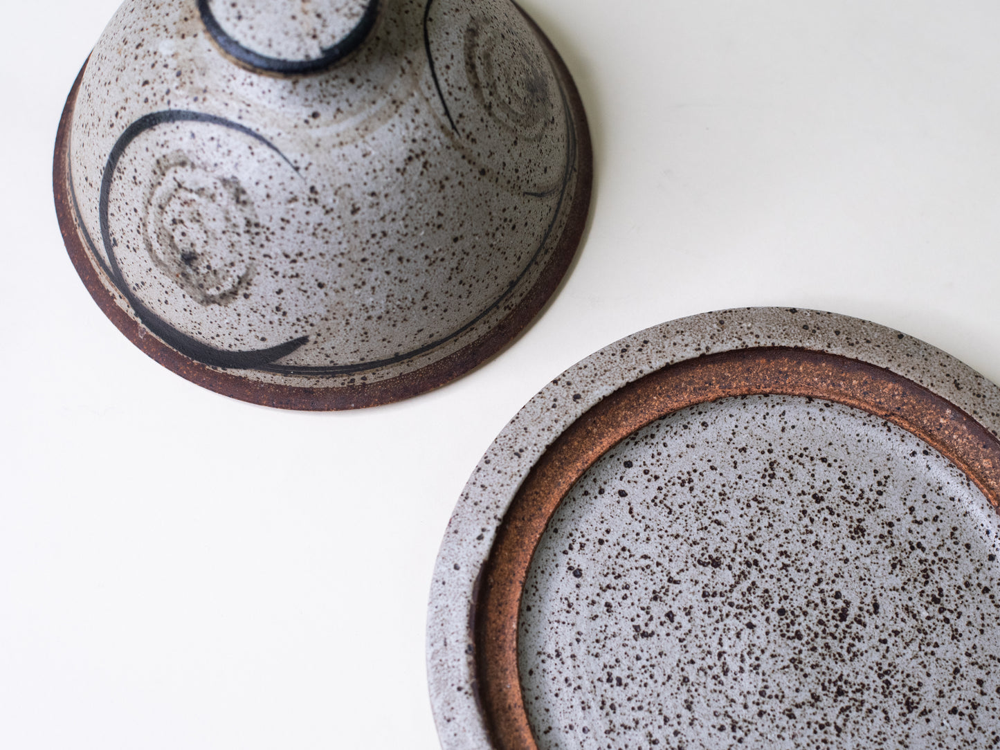 Mid-Century Scandinavian Ceramic Covered Dish