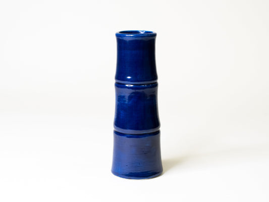 Vintage Kupittaan Savi Cobalt Vase – Finland, Mid-Century