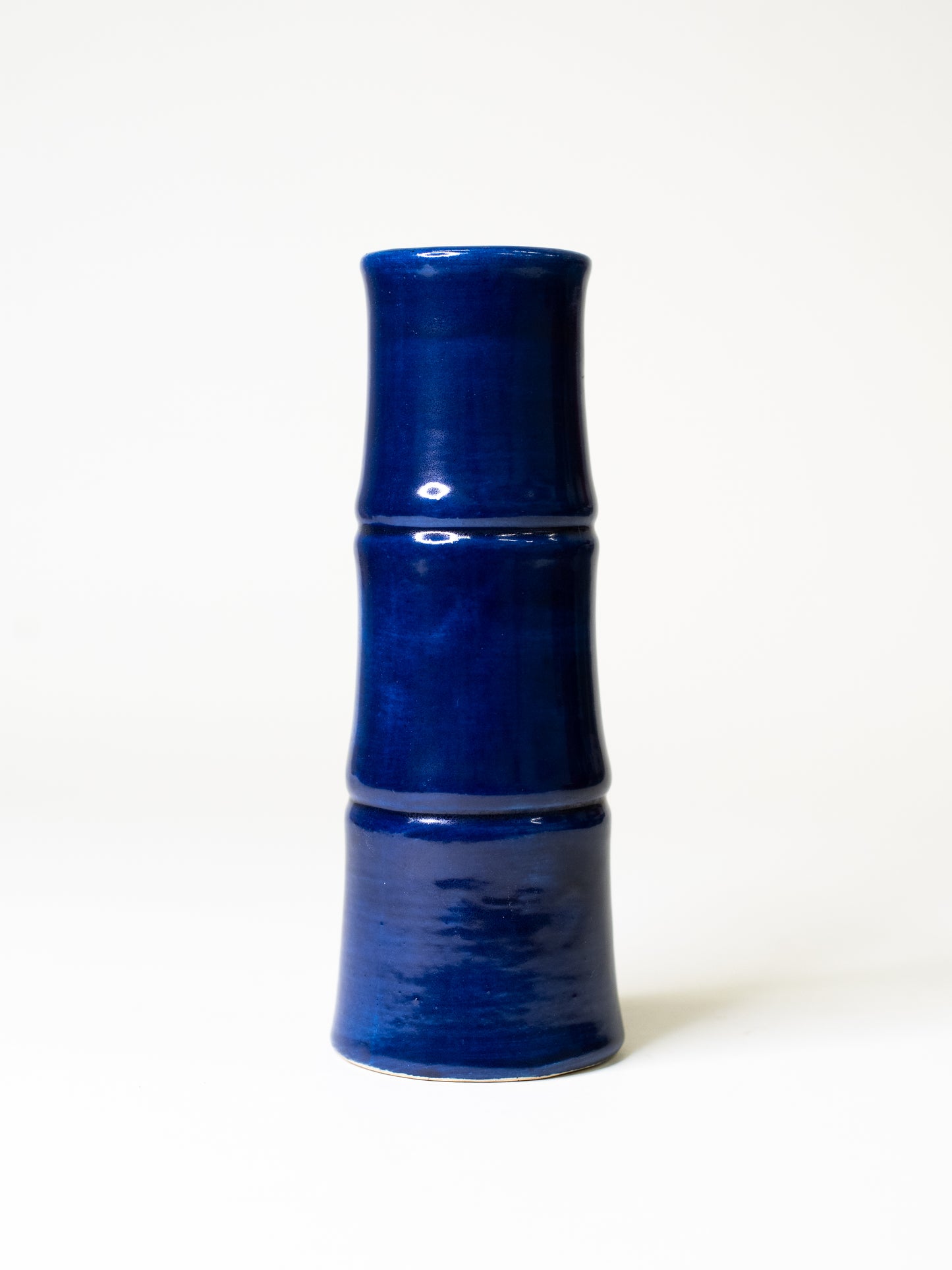 Vintage Kupittaan Savi Cobalt Vase – Finland, Mid-Century