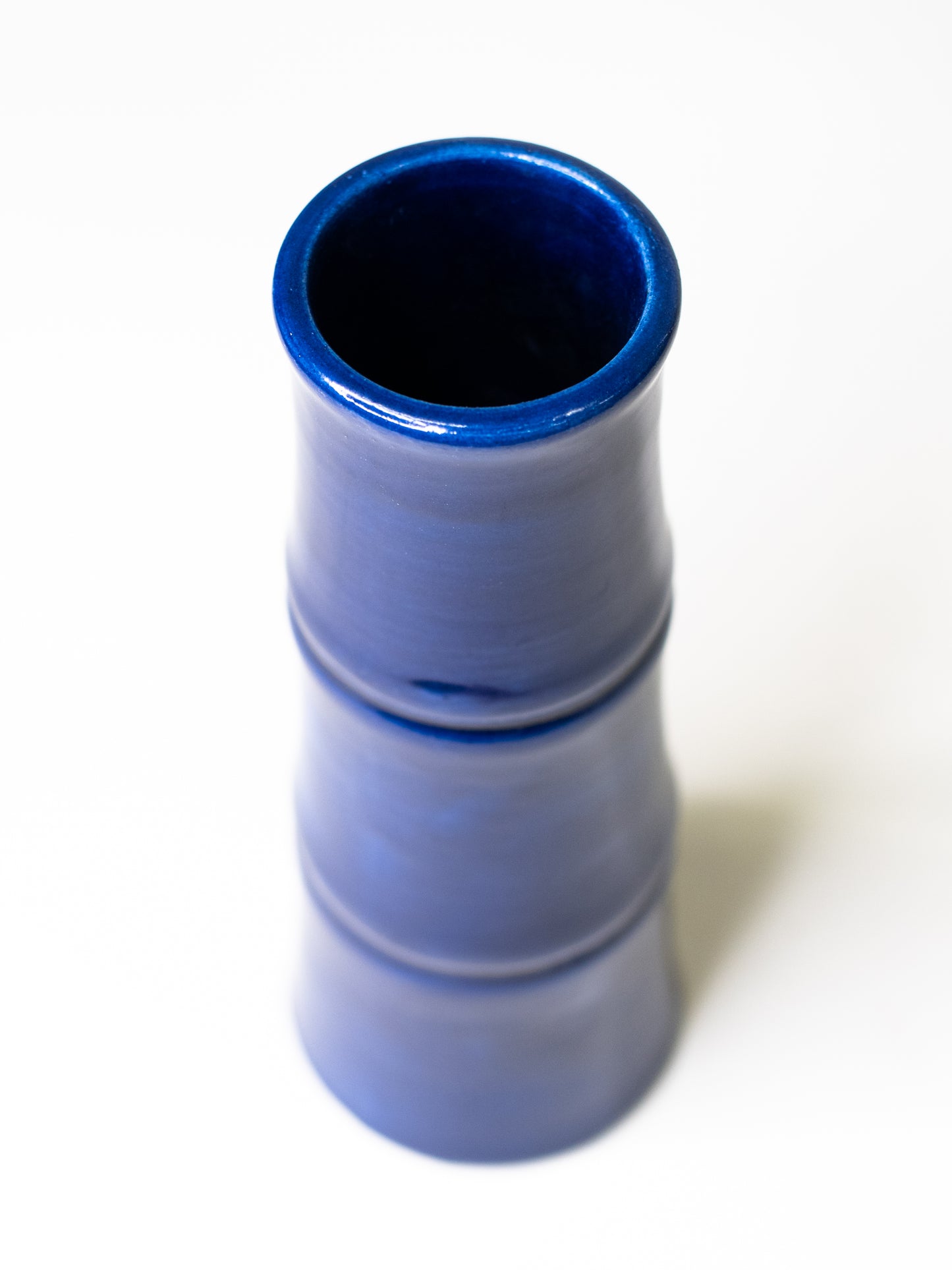 Vintage Kupittaan Savi Cobalt Vase – Finland, Mid-Century