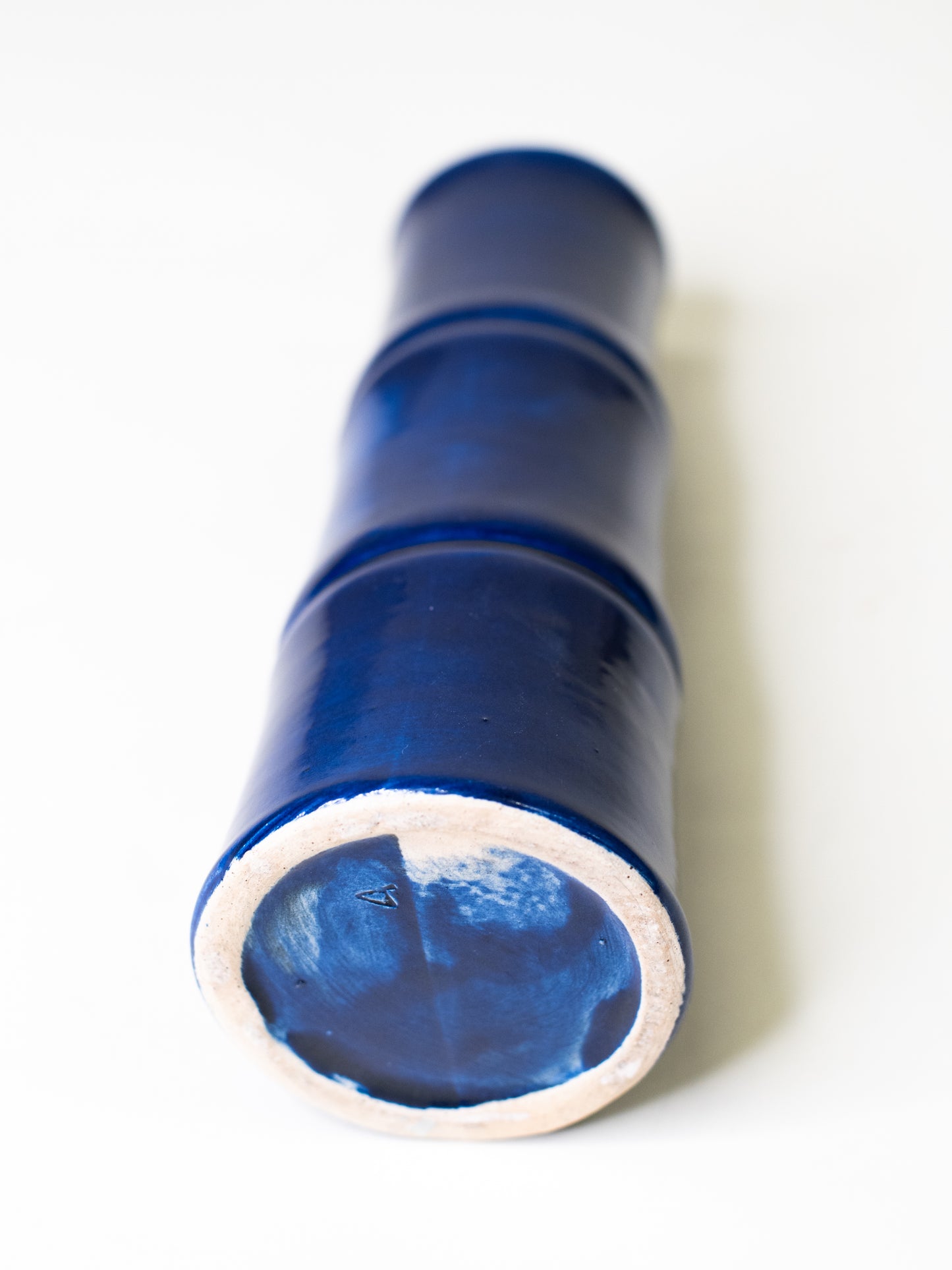 Vintage Kupittaan Savi Cobalt Vase – Finland, Mid-Century