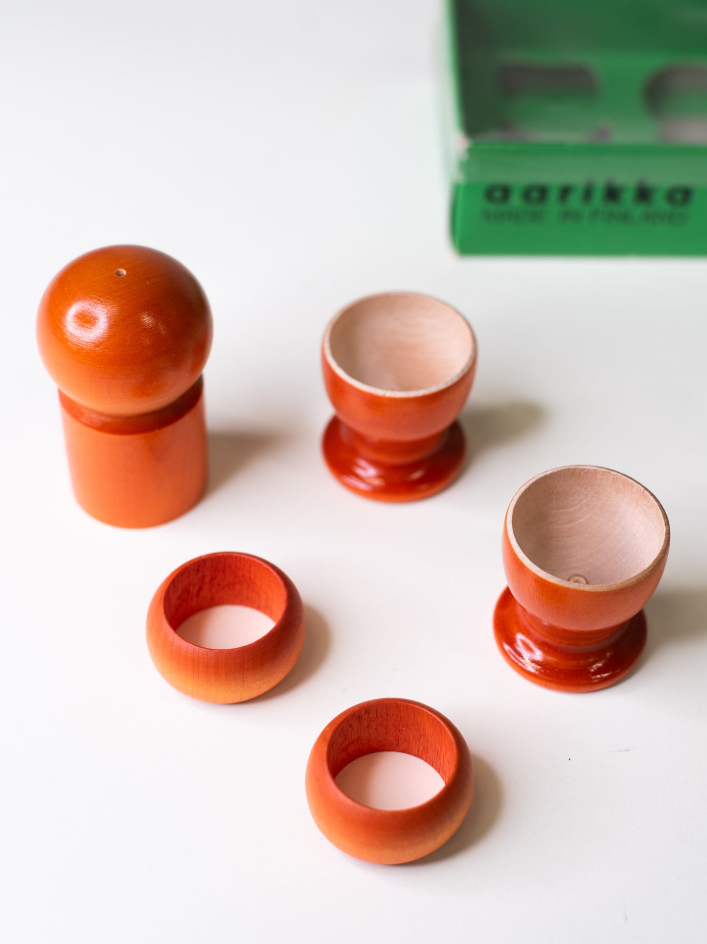 Vintage Aarikka Breakfast Set – Finland, 1970s