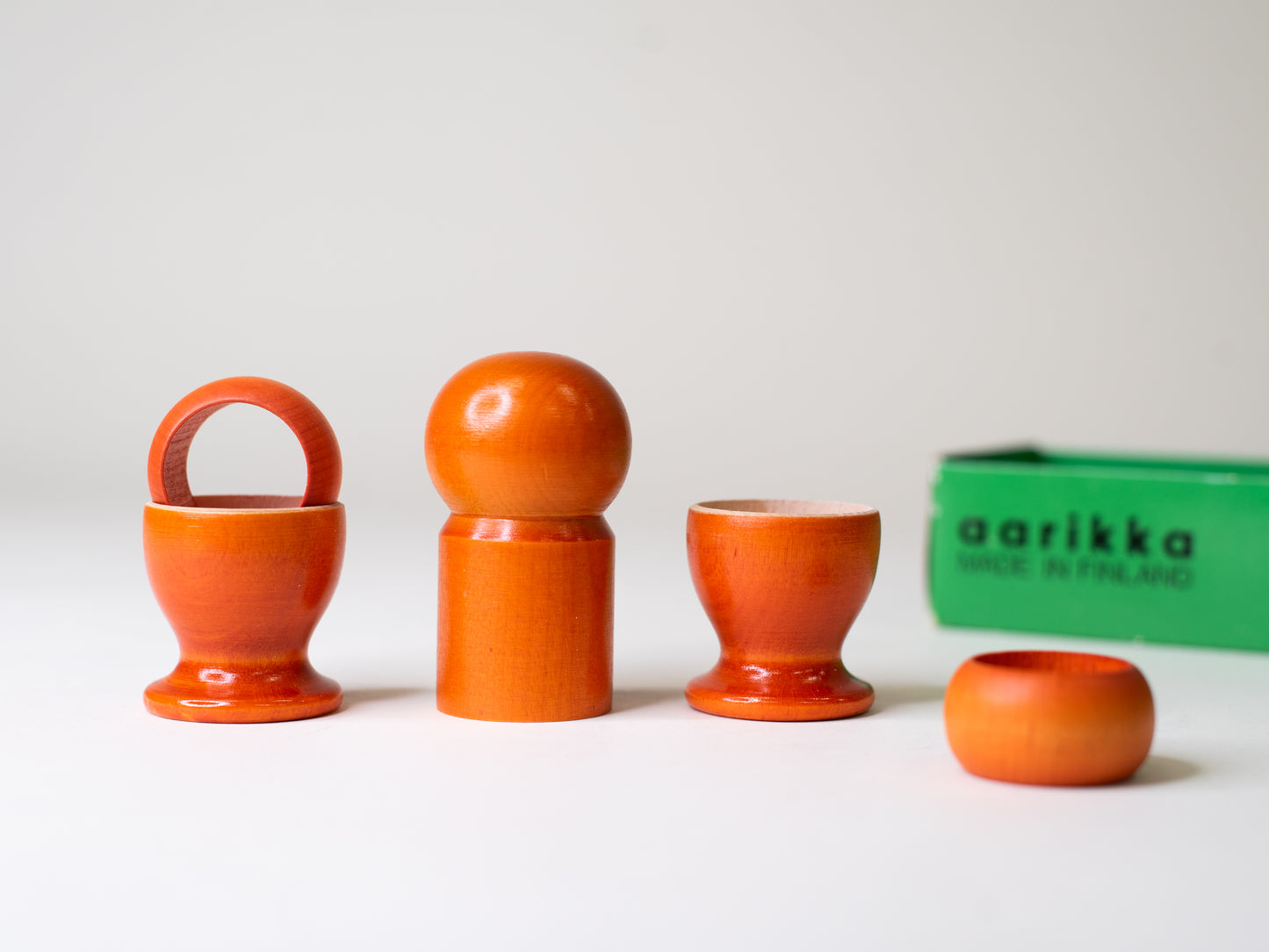 Vintage Aarikka Breakfast Set – Finland, 1970s
