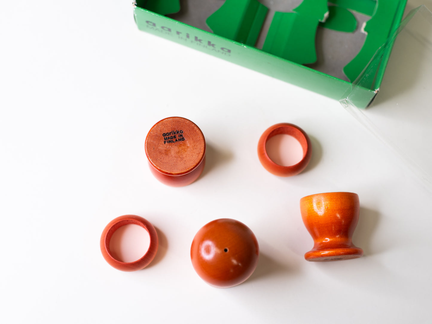 Vintage Aarikka Breakfast Set – Finland, 1970s